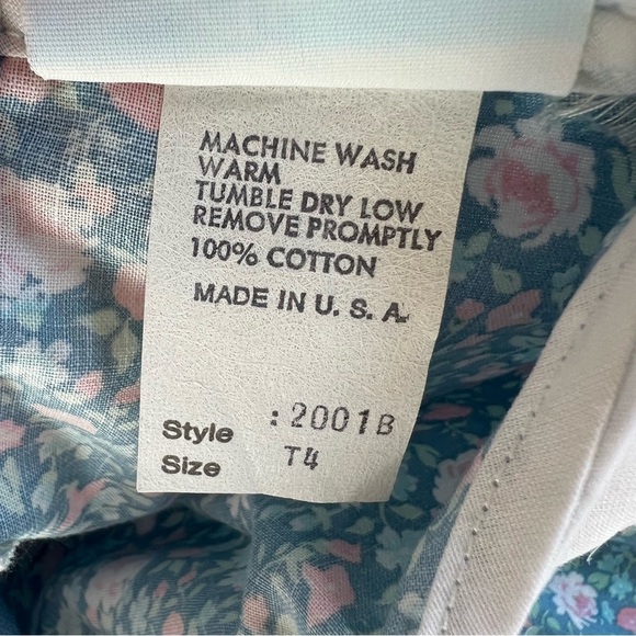 The Children’s Hour by Jan Brigg’s Vintage Blue Ditsy Floral Dress Size 4T - Picture 12 of 15